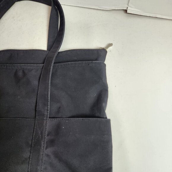 Baggallini Black Expandable Overnight Tote Bag Travel Bag Packable Zipper Pocket - Picture 9 of 16